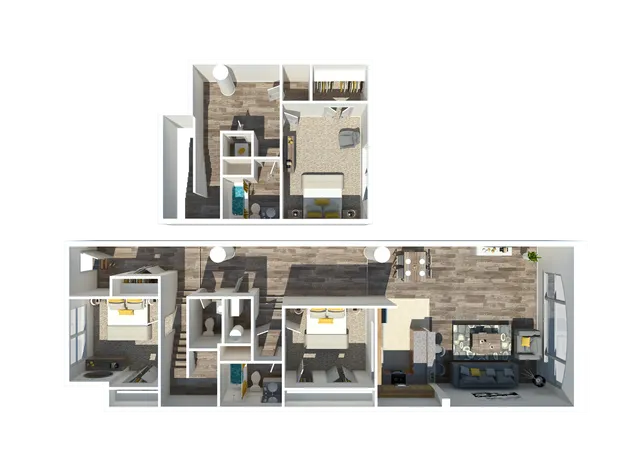 Three Bedroom Two Bathroom 1757 Sq Ft