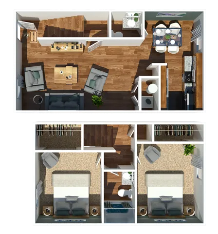 Two Bedroom Townhome