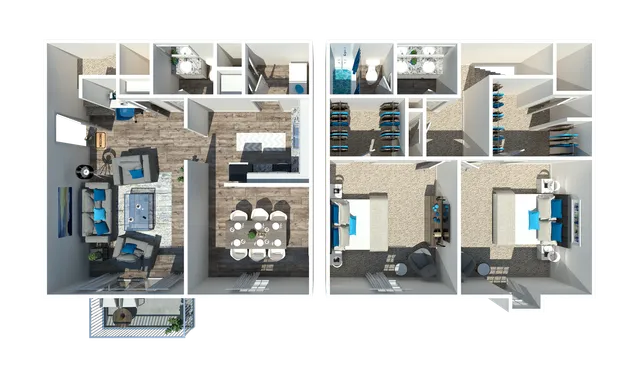 2 Bedroom 1.5 Bath TH