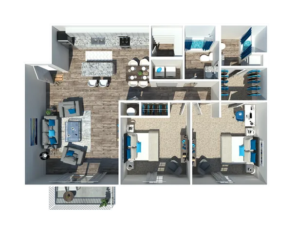 2 Bedroom 2 Bath