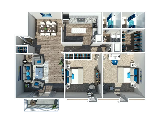 2 Bedroom 2 Bath