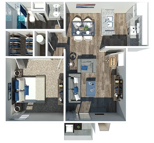 One Bedroom | One Bathroom Amalie Pointe