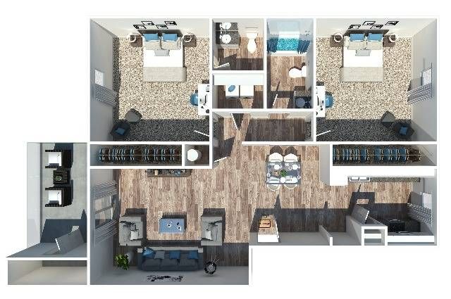Two Bedroom | Two Bathroom