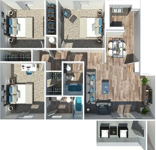Three Bedroom | Two Bathroom