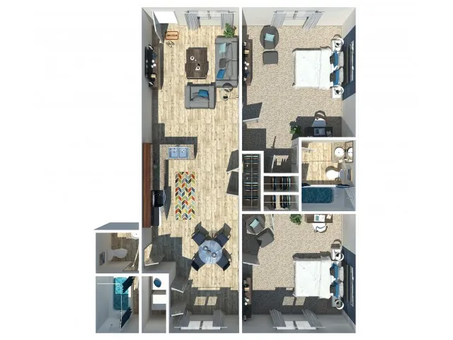 2 Bedroom 2 Bath