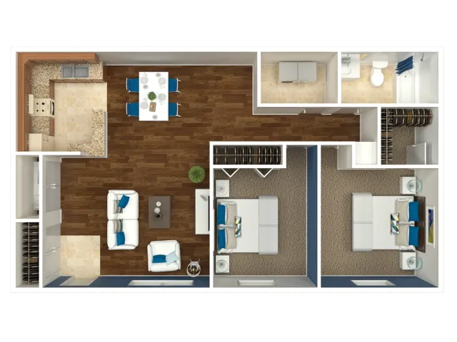 2 Bedroom 1 Bath