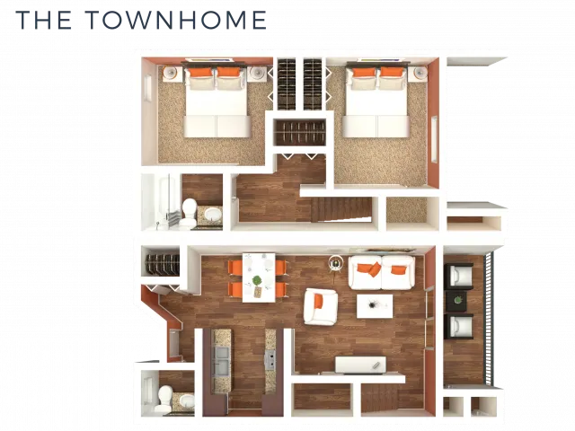 2 Bedroom Townhome