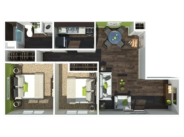2 Bedroom 870