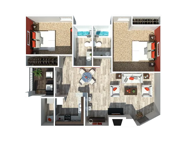 2 Bedroom 2 Bath