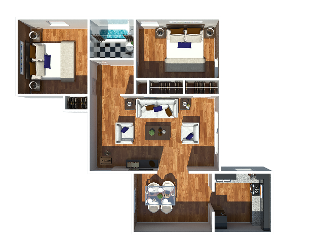 Jefferson 2 bedroom