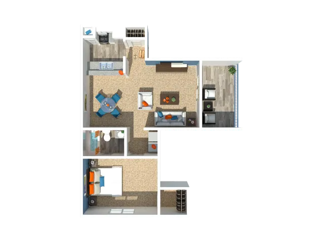 1 Bedroom 710