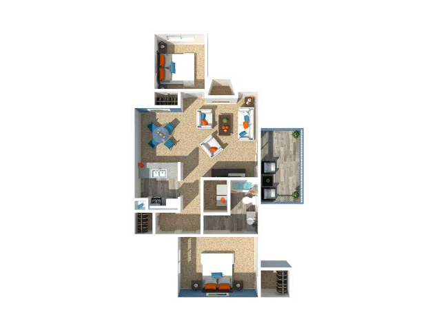2 Bedroom 1 Bath