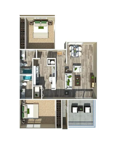 2 Bedroom 982