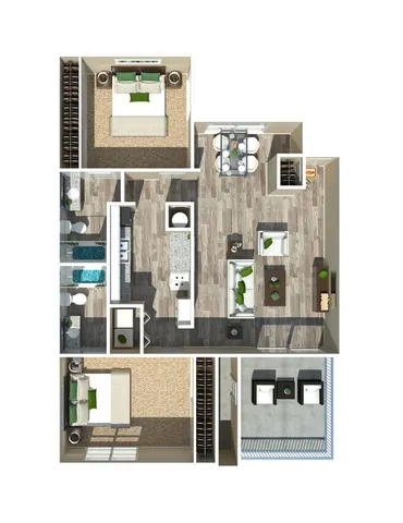 2 Bedroom 1049