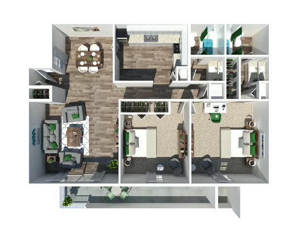 2 Bedroom 2 Bath