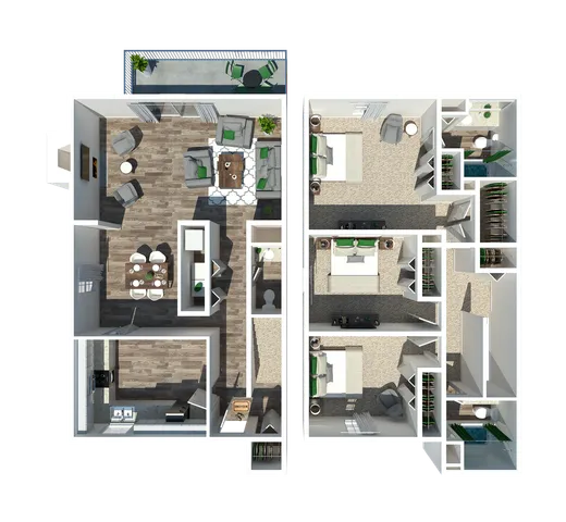 3 Bedroom 2.5 Bath TH