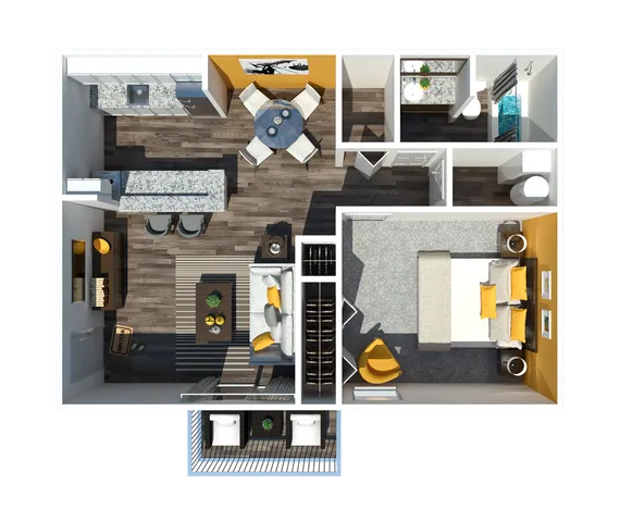 1 Bedroom 705