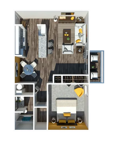 1 Bedroom 790