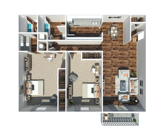 2 Bedroom 2 Bath