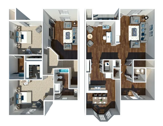 Two Bedroom Two and A Half Bathroom