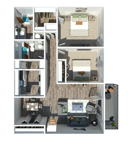 2 Bed