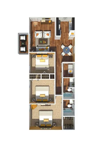 3 Bedroom 1180