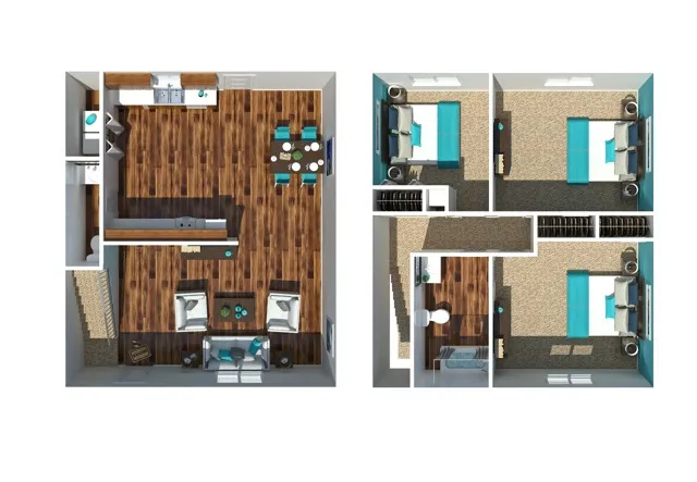 Three Bedroom One and A Half Bathroom