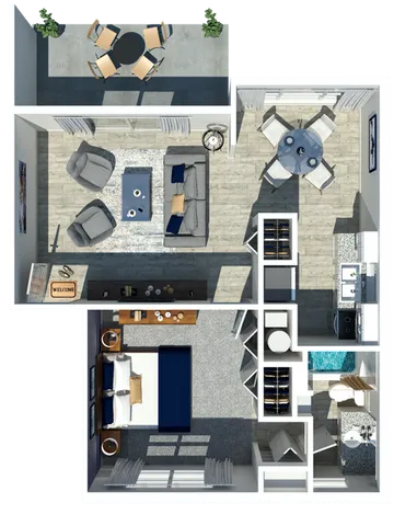 Green Meadows 1 Bedroom 500