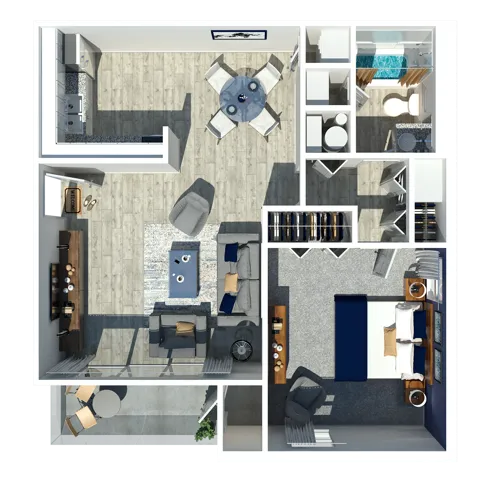 Fountain Square 1 Bedroom 621