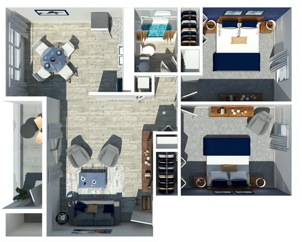 Fountain Square 2 Bedroom 674