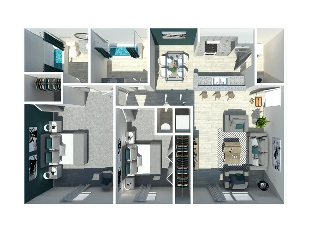 2 Bedroom Floorplan