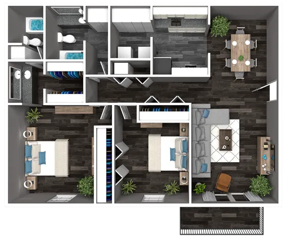 Views West Town Floorplan