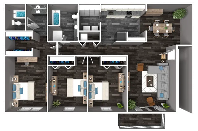 Views West Town Floorplan