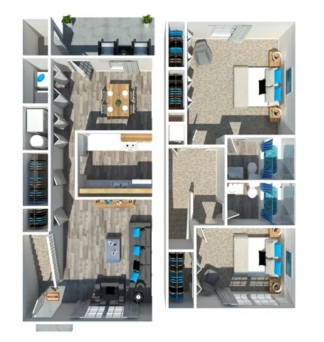 Imperial Pointe Two Bedroom Floorplan
