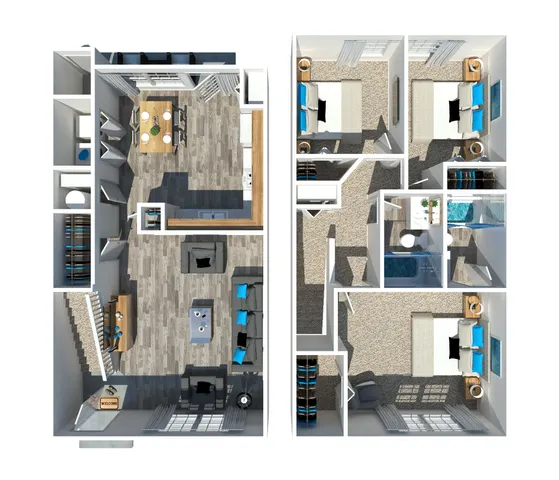 Three Bedroom Floorplan
