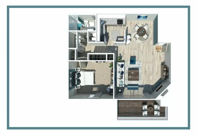 One Bedroom Floorplan