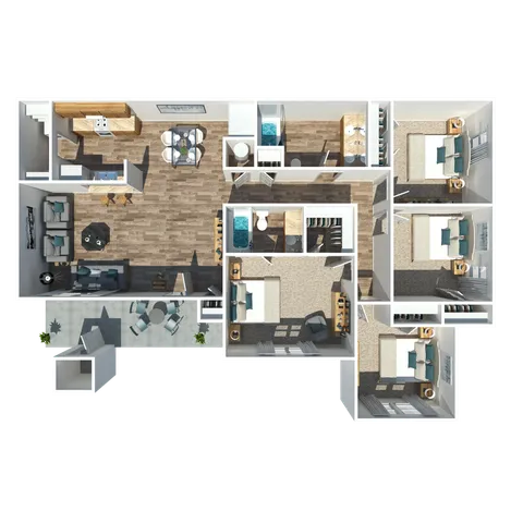 Four Bedroom + Two Bathroom