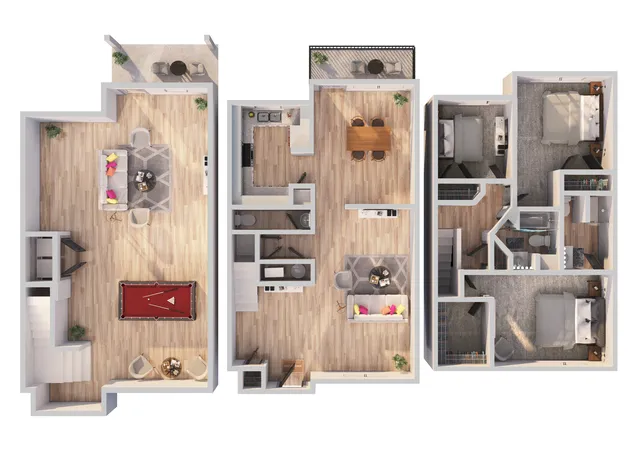 Three Bedroom Two and a Half Bathroom with Basement
