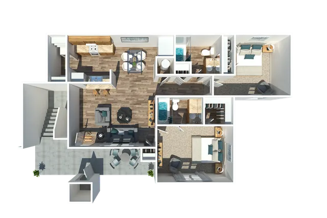 Two Bedroom Two Bathroom