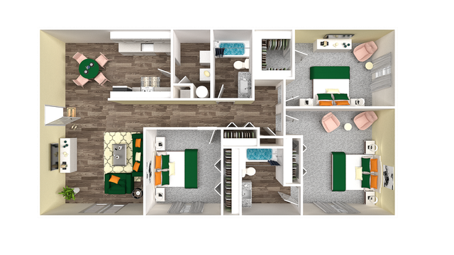 Three Bedroom Two Bathroom