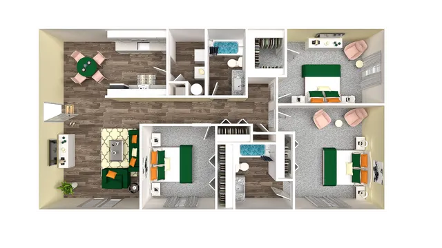 Three Bedroom Two Bathroom