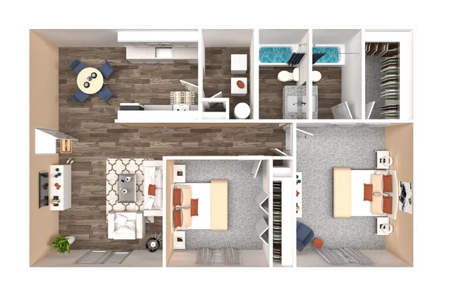 Two Bedroom Two Bathroom