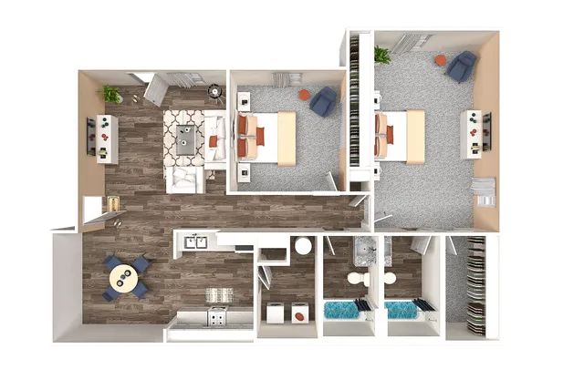 Two Bedroom Two Bathroom