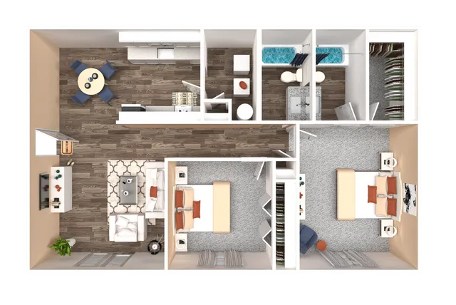 Two Bedroom Two Bathroom