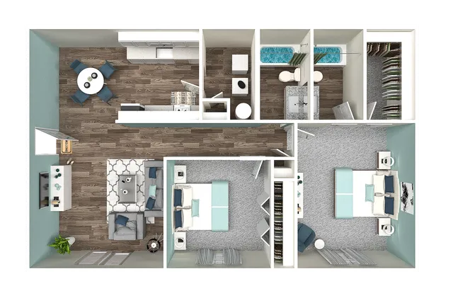 Two Bedroom Two Bathroom