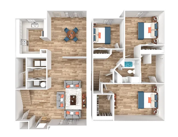 3 Bedroom 2.5 Bath Townhome