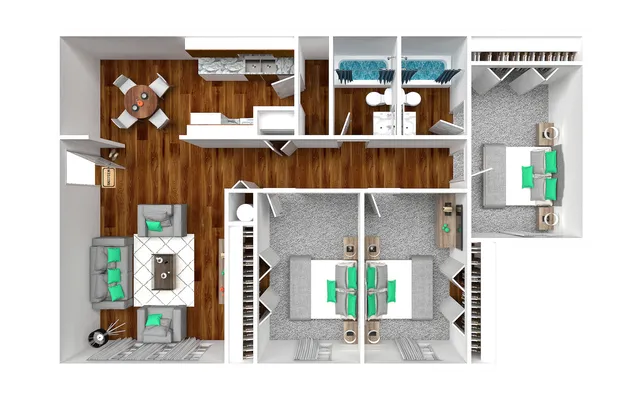 3 bedroom floorplan