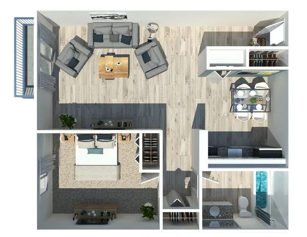 1 bedroom 1 bathroom
