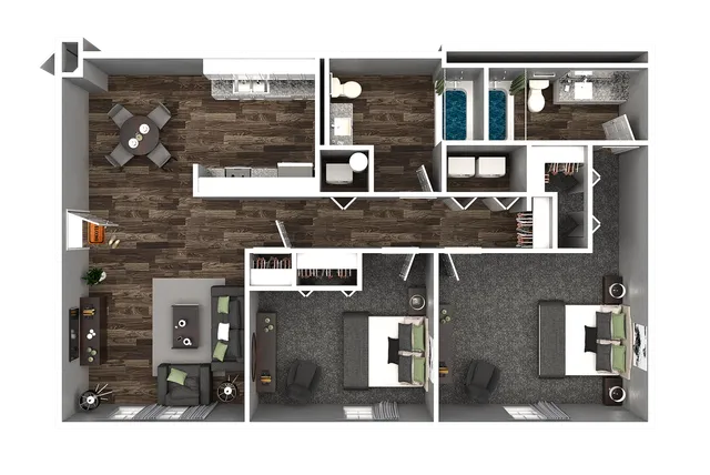 2 Bedroom 2 Bathroom