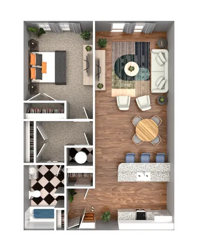 1 Bedroom 1 Bathroom
